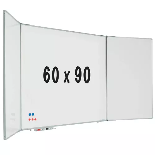 In And OutdoorMatch Five-sided whiteboard RC10 profile Hoover - Magnetic - Enamel steel - White - 60x90cm (70590)