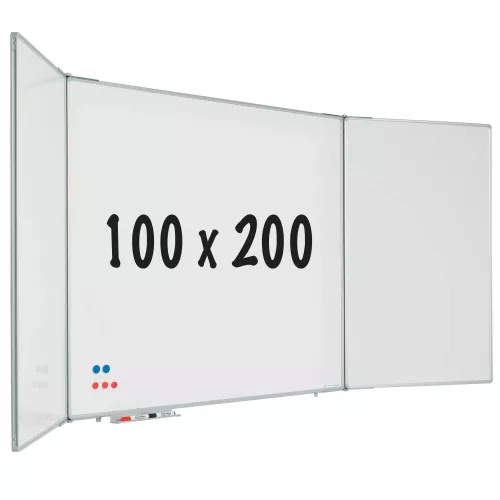 In And OutdoorMatch Five-sided whiteboard RC10 profile Carey - Magnetic - Enamel steel - White - 100x200cm (70592)