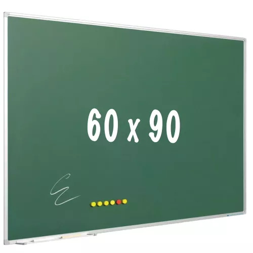 In And OutdoorMatch Chalkboard PRO Enrique - Magnetic - Schoolboard - Easy assembly - Enamel steel - Green - 90x60cm (70598)