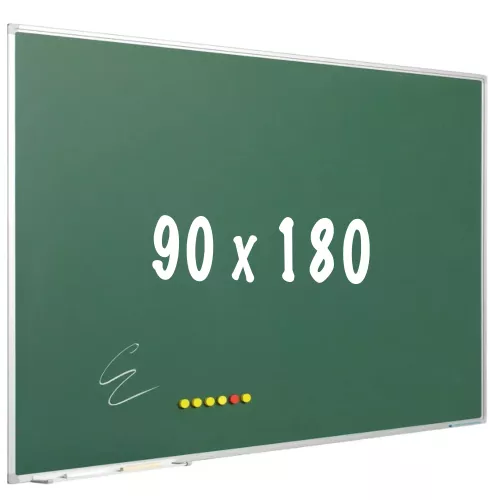 In And OutdoorMatch Chalkboard PRO Ward - Magnetic - Schoolboard - Easy assembly - Enamel steel - Green - 90x180cm (70600)