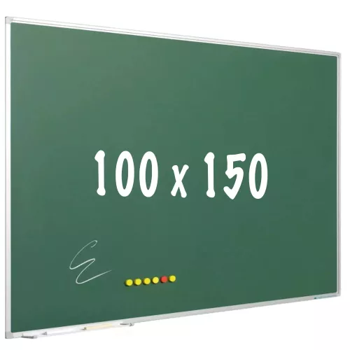 In And OutdoorMatch Krijtbord PRO Barnett - Magnetisch - Schoolbord - Eenvoudige montage - Emaille staal - Groen - 100x150cm (70602)