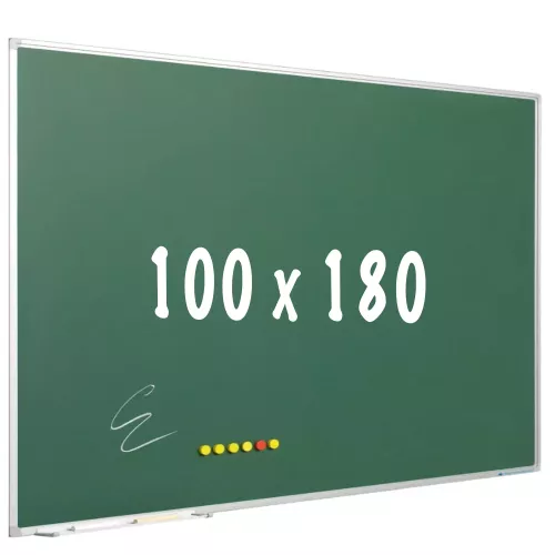 In And OutdoorMatch Chalkboard PRO Lozano - Magnetic - Schoolboard - Easy assembly - Enamel steel - Green - 100x180cm (70603)