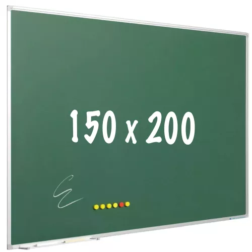 In And OutdoorMatch Chalkboard PRO Moody - Magnetic - Schoolboard - Easy assembly - Enamel steel - Green - 150x200cm (70611)