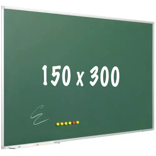 In And OutdoorMatch Krijtbord PRO Claud - Magnetisch - Schoolbord - Eenvoudige montage - Emaille staal - Groen - 150x300cm ()