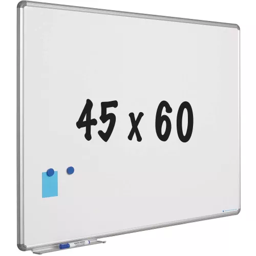 In And OutdoorMatch Whiteboard design profile Wilkins - Magnetic - Enamel steel - White - 45x60cm (70633)