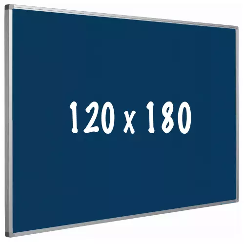 WhiteboardMatch Bulletin board cork PRO - Aluminum frame - Easy assemble - Drawing pins - Blauw - Pinboards - 120x180cm (50644)