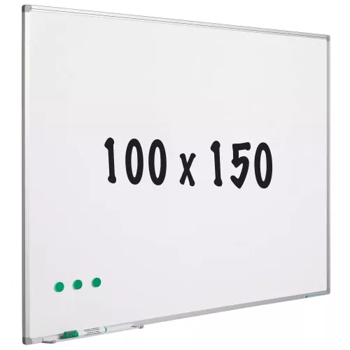 In And OutdoorMatch Whiteboard Kline - Painted steel - Magnetic - White - 100x150cm (70650)