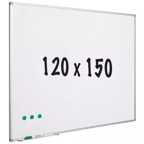 In And OutdoorMatch Whiteboard Tracey - Painted steel - Magnetic - White - 120x150cm (70652)