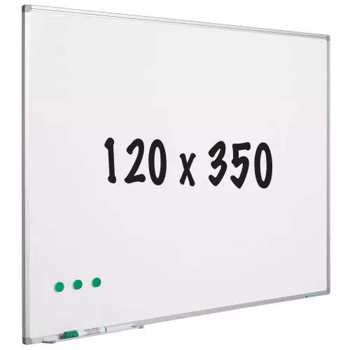 In And OutdoorMatch Whiteboard Kelley - Painted steel - Magnetic - White - 120x350cm (70657)