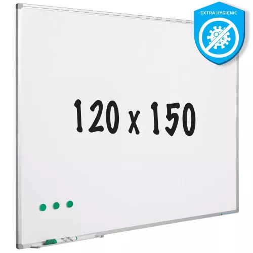 In And OutdoorMatch Whiteboard Extra Hygienic Mattie - Enamel steel - Magnetic - White - 120x150cm (70660)