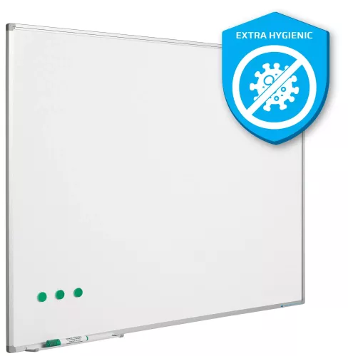 In And OutdoorMatch Whiteboard Extra Hygienic Mattie - Enamel steel - Magnetic - White - 120x150cm (70660)