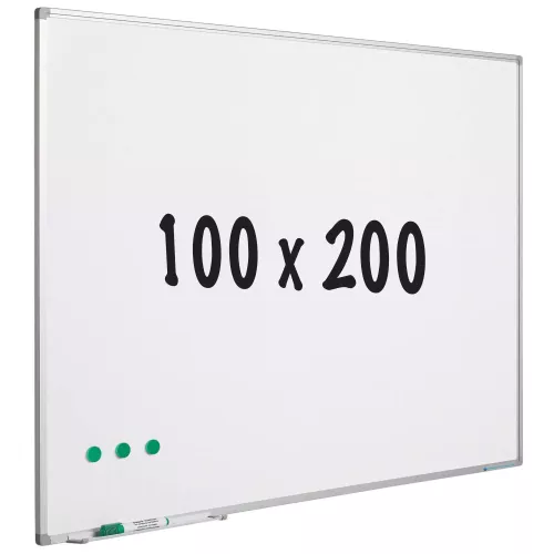 In And OutdoorMatch Whiteboard enamel steel Marian - White - Magnetic - 100x200cm (70673)