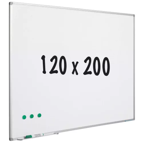 In And OutdoorMatch Whiteboard enamel steel Alex - White - Magnetic - 120x200cm (70676)