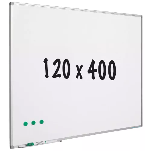 In And OutdoorMatch Whiteboard enamel steel Dixon- White - Magnetic - 120x400cm (70680)