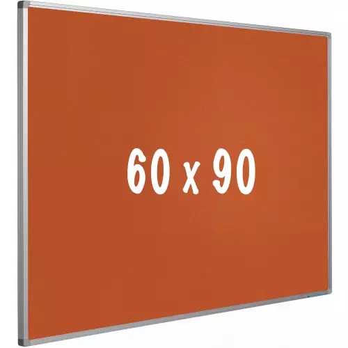 WhiteboardMatch Bulletin board cork PRO - Aluminum frame - Easy assemble - Drawing pins - Pinboards - 60x90cm (50648)