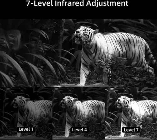 merkloos Night Vision Goggles - Night Vision Goggles With Infrared - Rechargeable - Night Vision Waterproof - Suitable For Day And Night - Airsoft/Safari/Hiking/Hunting/Wildlife/Prepper (6150634627631)