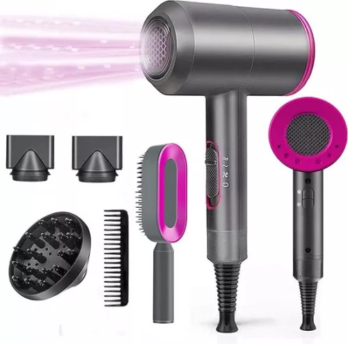 merkloos 2000W Ionic Blow Dryer with Concentrator and Diffuser - Enhanced Curls & Waves - Frizz Reduction - Professional Portable Travel Hair Dryer - Normal Curly Hair Hair Dryer (6150709675666)