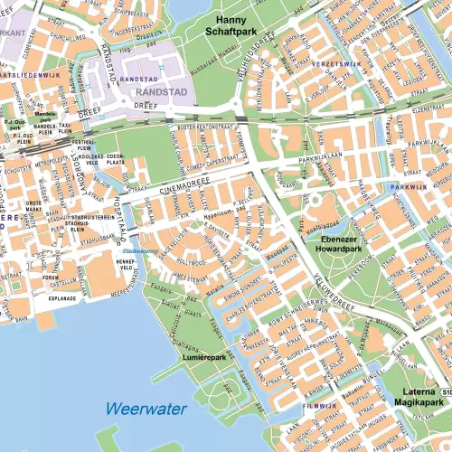 WhiteboardMatch Map board Softline profile 8mm, Almere (50737)