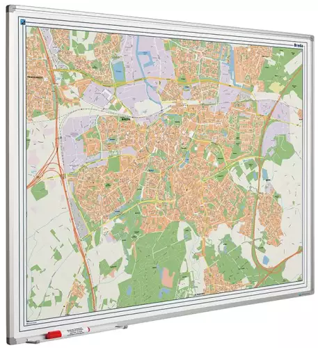 WhiteboardMatch Map board Softline profile 8mm, Breda (50740)