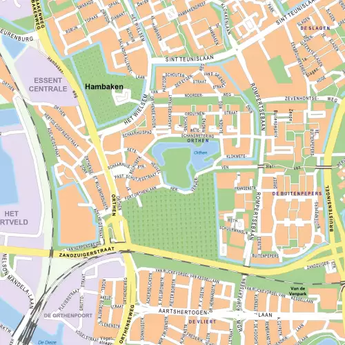 WhiteboardMatch Map board Softline profile 8mm, Den Bosch (50742)