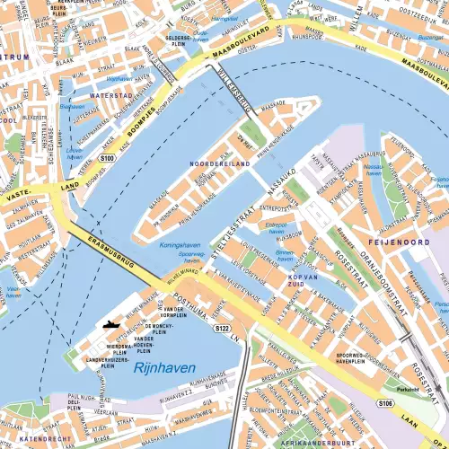 WhiteboardMatch Map board Softline profile 8mm, Rotterdam (50747)