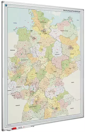 WhiteboardMatch Map board Softline profile 8mm, Germany PC (50749)