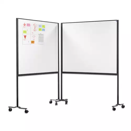 WhiteboardMatch Mobile workboard PRO - Painted steel - White - Weekly planner - Monthly planner - Yearly planner - Magnetic - 120x150cm (50798)