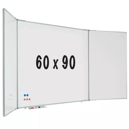 WhiteboardMatch Five-sided whiteboard RC10 profile - Magnetic - Enamel steel - White - 60x90cm (50805)