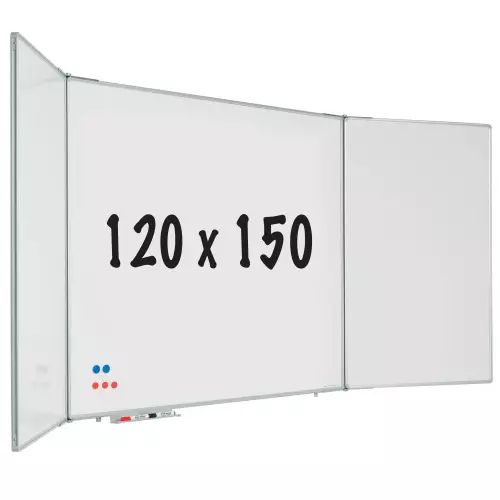 WhiteboardMatch Five-sided whiteboard RC10 profile - Magnetic - Enamel steel White - 120x150cm (50808)