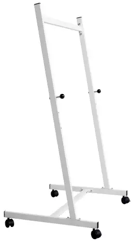 WhiteboardMatch Board easel mobile - 3 heights - Easy assembly - Enamel steel - White (50810)