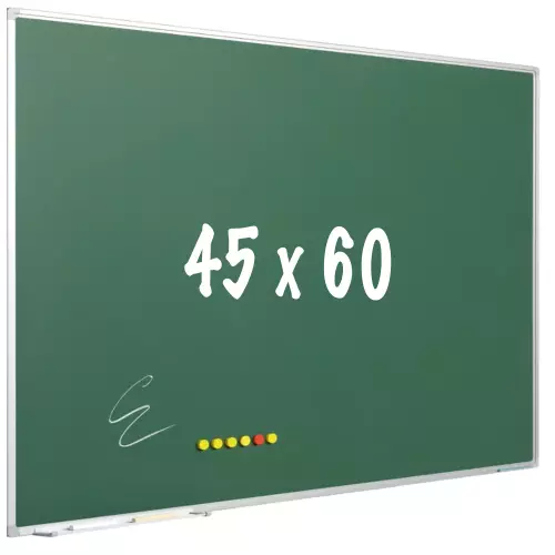 WhiteboardMatch Chalkboard PRO - Magnetic - Schoolboard - Easy assembly - Enamel steel - Green - 45x60cm (50813)