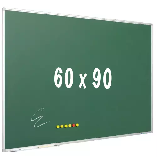 WhiteboardMatch Chalkboard PRO - Magnetic - Schoolboard - Easy assembly - Enamel steel - Green - 90x60cm (50814)