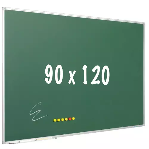 WhiteboardMatch Chalkboard PRO - Magnetic - Schoolboard - Easy assembly - Enamel steel - Green - 90x120cm (50815)