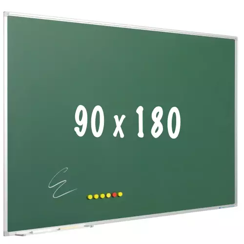 WhiteboardMatch Chalkboard PRO - Magnetic - Schoolboard - Easy assembly - Enamel steel - Green - 90x180cm (50816)