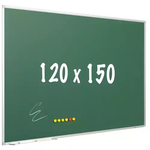 WhiteboardMatch Chalkboard PRO - Magnetic - Schoolboard - Easy assembly - Enamel steel - Green - 120x150cm (50821)