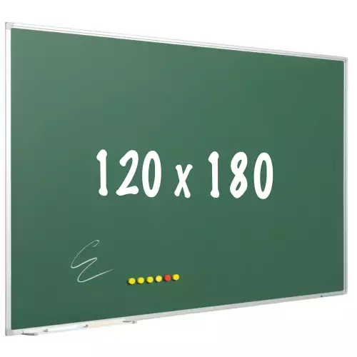 WhiteboardMatch Chalkboard PRO - Magnetic - Schoolboard - Easy assembly - Enamel steel - Green - 120x180cm (50822)