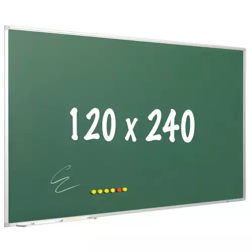 WhiteboardMatch Chalkboard PRO - Magnetic - Schoolboard - Easy assembly - Enamel steel - Green - 120x240cm (50823)