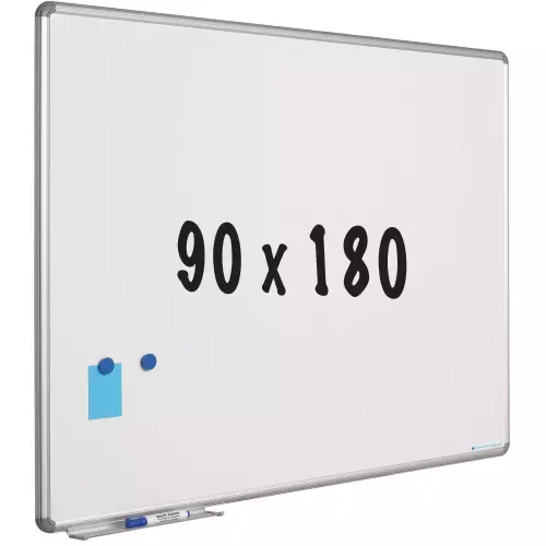 WhiteboardMatch Whiteboard - Enamel steel  - White - Magnetic - 90x180cm (50864)