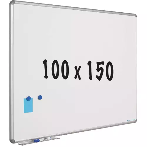 WhiteboardMatch Whiteboard - Enamel steel  - White - Magnetic - 100x150cm (50866)