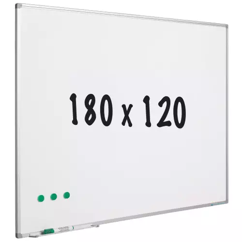 WhiteboardMatch Whiteboard enamel steel - White - Magnetic - 180x120cm (50904)