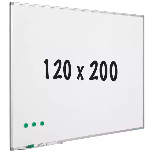 WhiteboardMatch Whiteboard enamel steel - White - Magnetic - 120x200cm (50905)