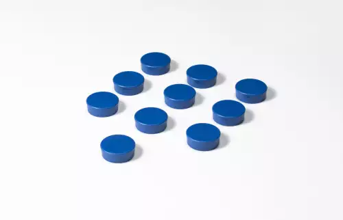 WhiteboardMatch Magnum magnets, 10 pieces, blue (50937)